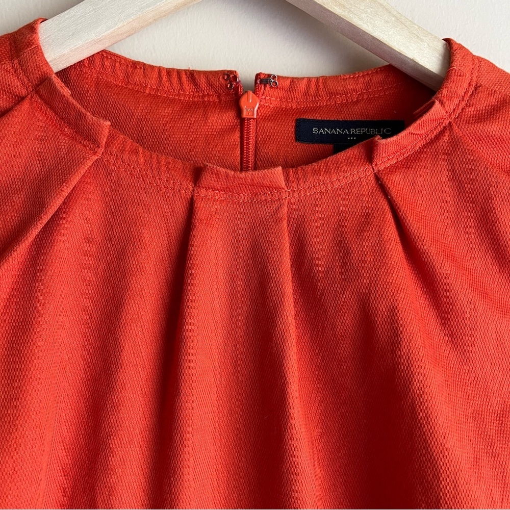 Banana Republic Orange Tailored Dress - Size 8 - Picture 5 of 10